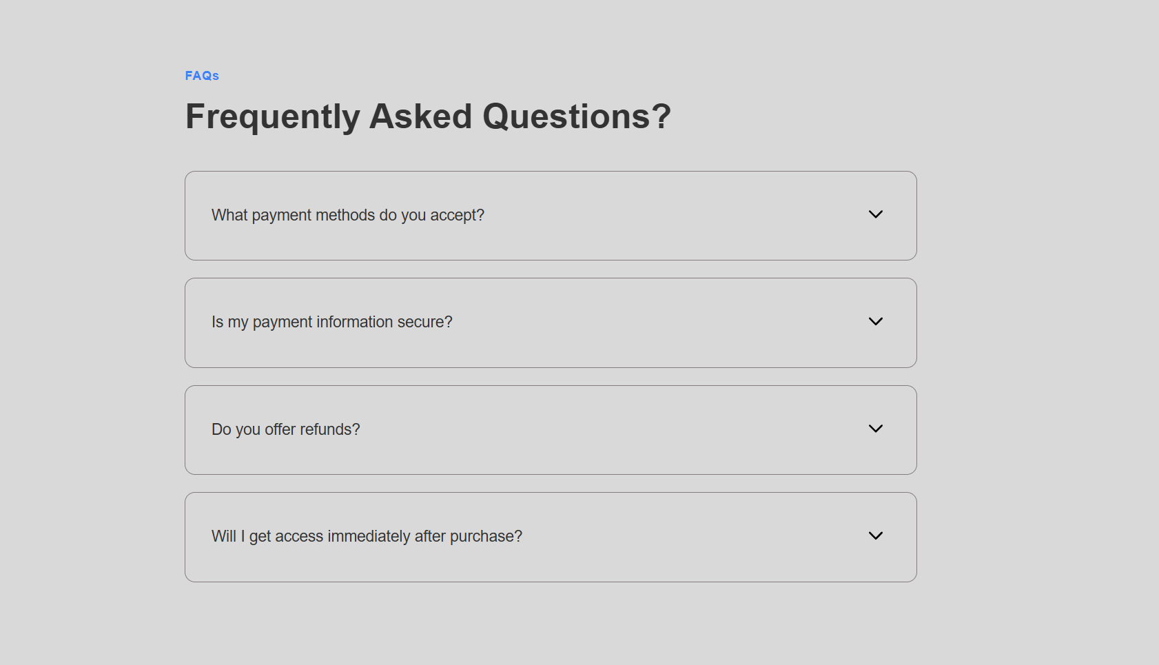 FAQ Accordion Component (HTML + CSS + JS) - Image 2