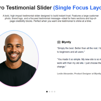 Responsive Testimonial Slider (HTML + CSS + JS)